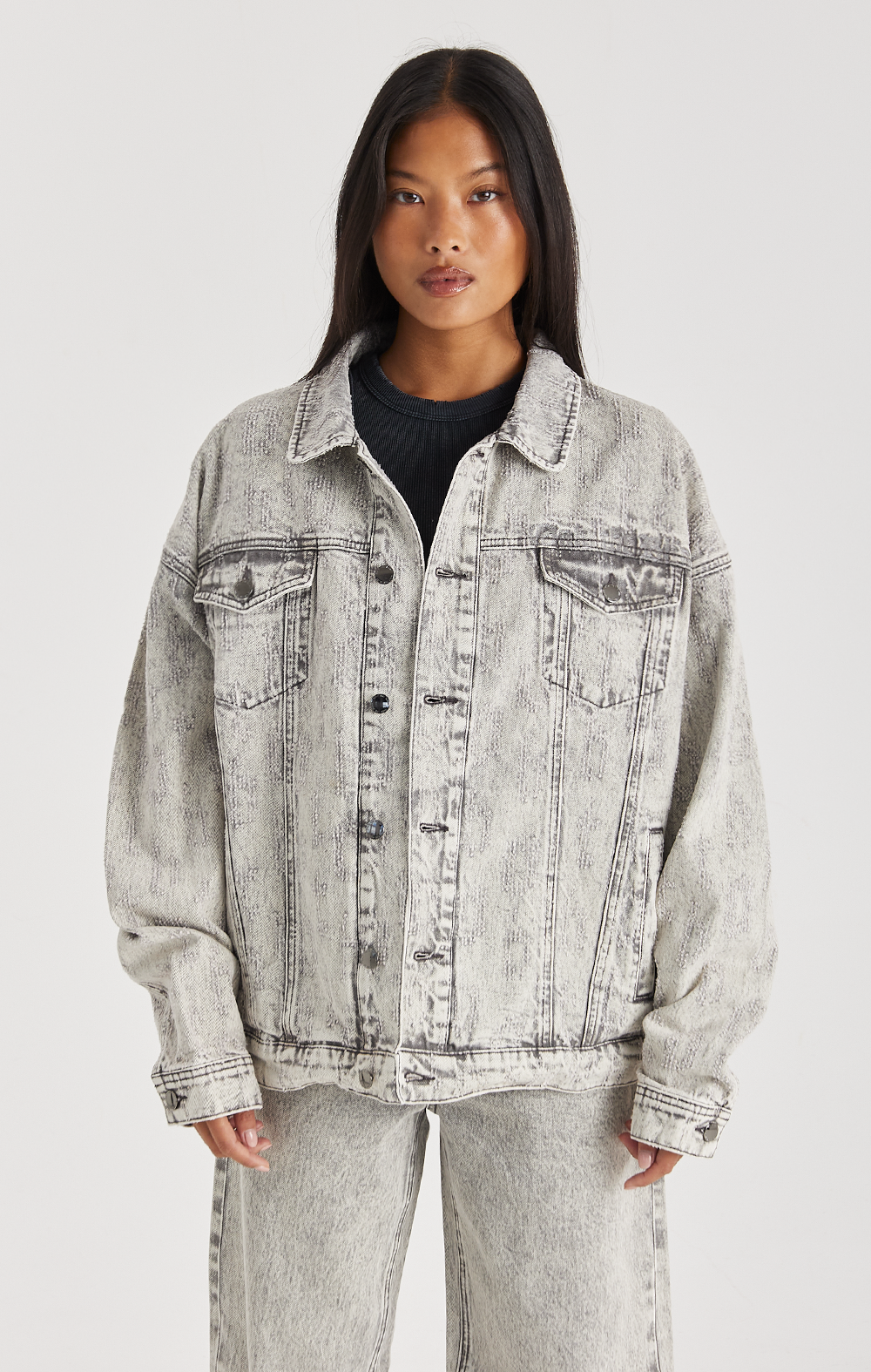 GREY ECLIPSE DENIM JACKET