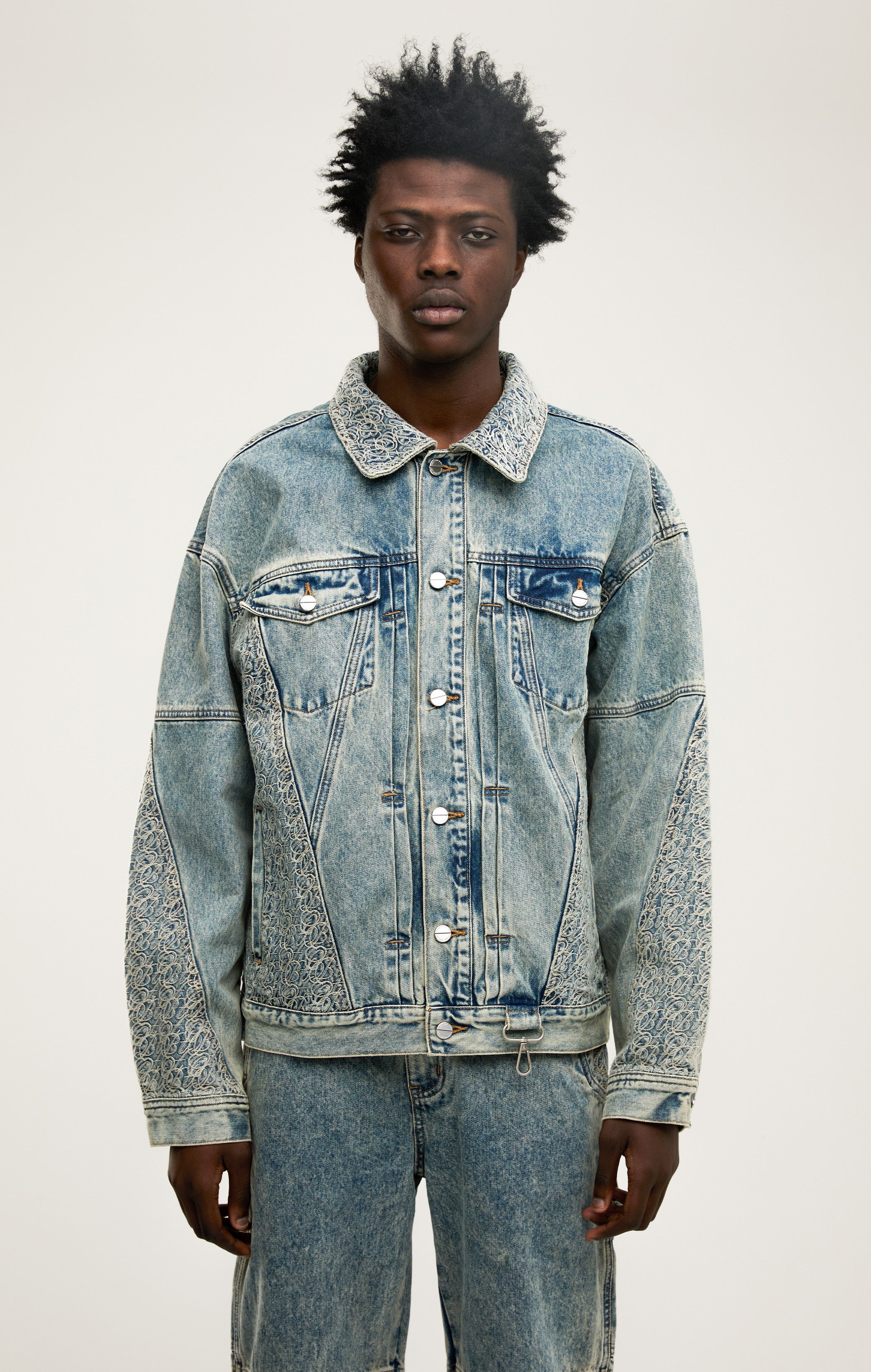 SIGNATURE STITCH DENIM JACKET