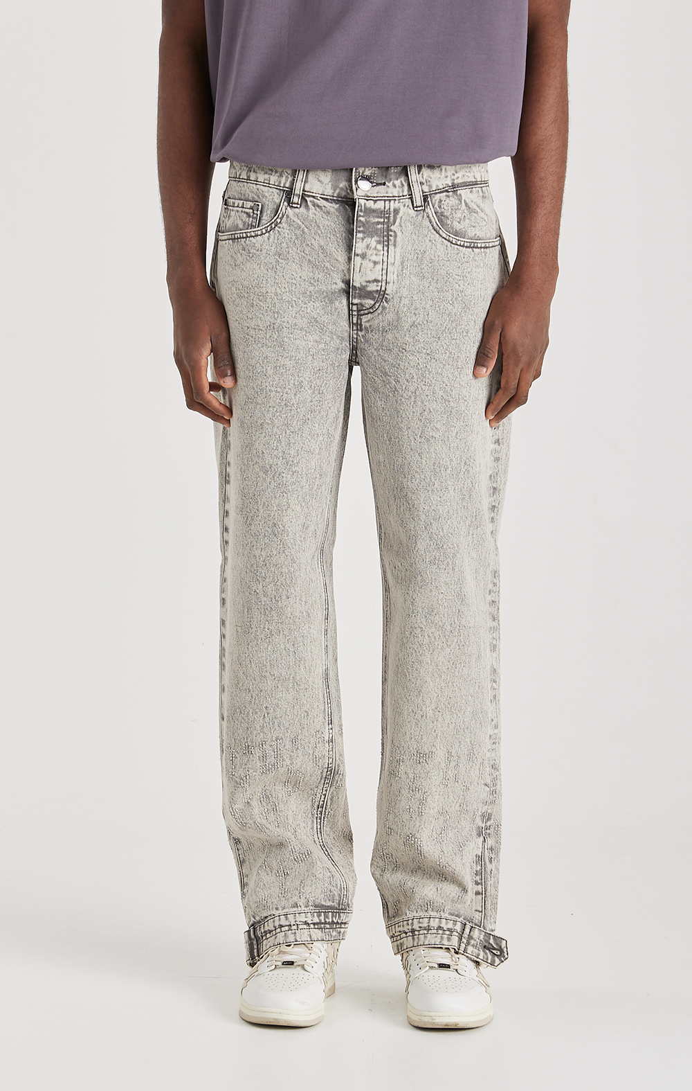 GREY ECLIPSE DENIM JEANS - ONLY THE BLIND™